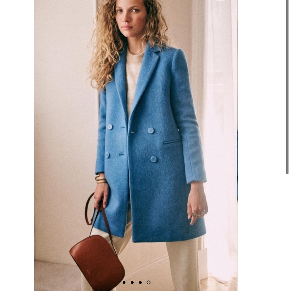 Sézane Johnson Blue Coat